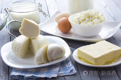 乳制品豆腐奶酪牛奶、 酸奶天然产品木材背景